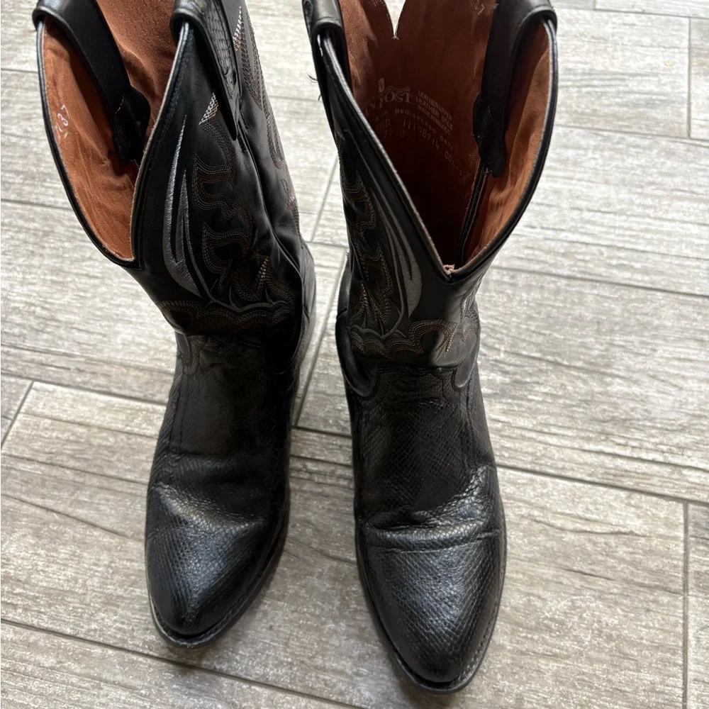 Dan Post Water Snake Cowboy Boots - Picture 1 of 7